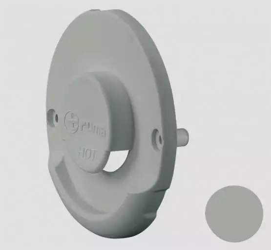 Seinäläpiviennin ulko-osa vaaleanharmaa ZR 80 - C-lämmittimien ja Combi varaosat - 36151-08 - 1