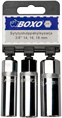 Sytytystulppahylsysarja 3/8" - 14, 16, 18 mm - Hehku- ja sytytystyökalut - 284-B141618 - 1