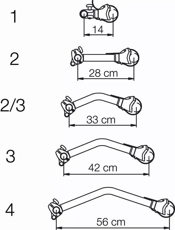Thule pyöränpidin Sport/Elite 2,5, 33 cm - Polkupyörätelineiden tarvikkeet - 308188 - 1