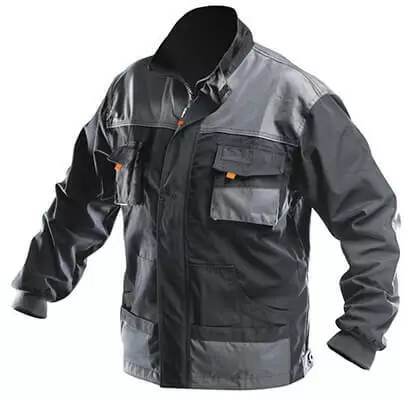 Työtakki vuoriton harmaa/musta koko 48 - Työvaatteet - 913-T48 - 1