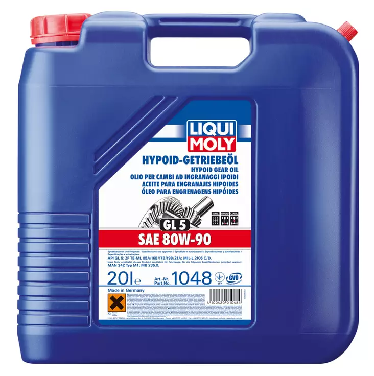 Vaihteistoöljy HYPOID 80W-90 20L - Vaihteisto- ja peräöljyt - LQM1048 - 1