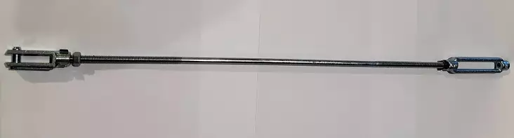 Vanttiruuvisarja m 8oik/vas kierre 500 mm Vanttiruuvi+haarukka - Peräkärryn jarruvaraosat - 8050008 - 1