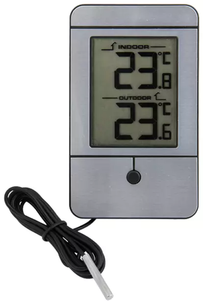 Digi-Lämpömittari Sisä/Ulko Alu - Lämpömittarit - EC219 - 1