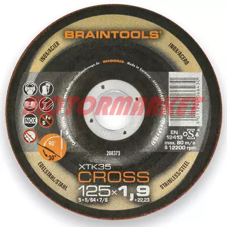 Katkaisu / hiomalaikka erikoisohut XTK35 125x1,9x22,2mm - Katkaisulaikat - 283-60-XTK3512519 - 1