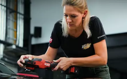 Akkukiillotuskonesarja PE 150 18-EC Set sisältää akut ja laturin Flex - Kiillotuskoneet ja tarvikkeet - 275-533019 - 2