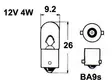Polttimo 12V 4W BA9S - Auton polttimot - 12929 - 1