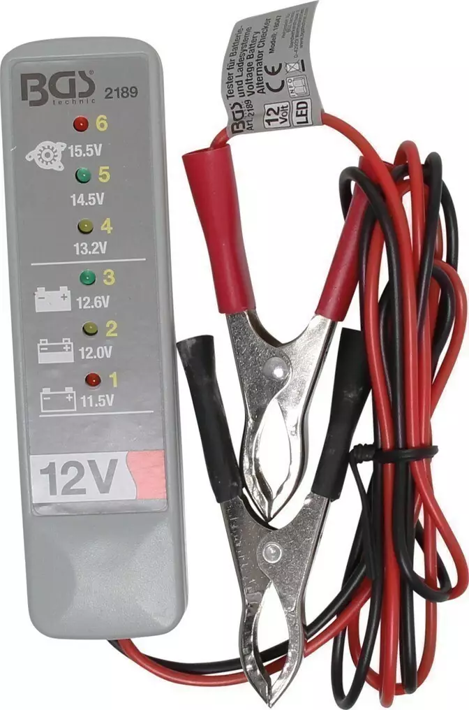 Akku- ja lataustesteri BGS 12 V - Akkulaturit autoon - BGS2189 - 1