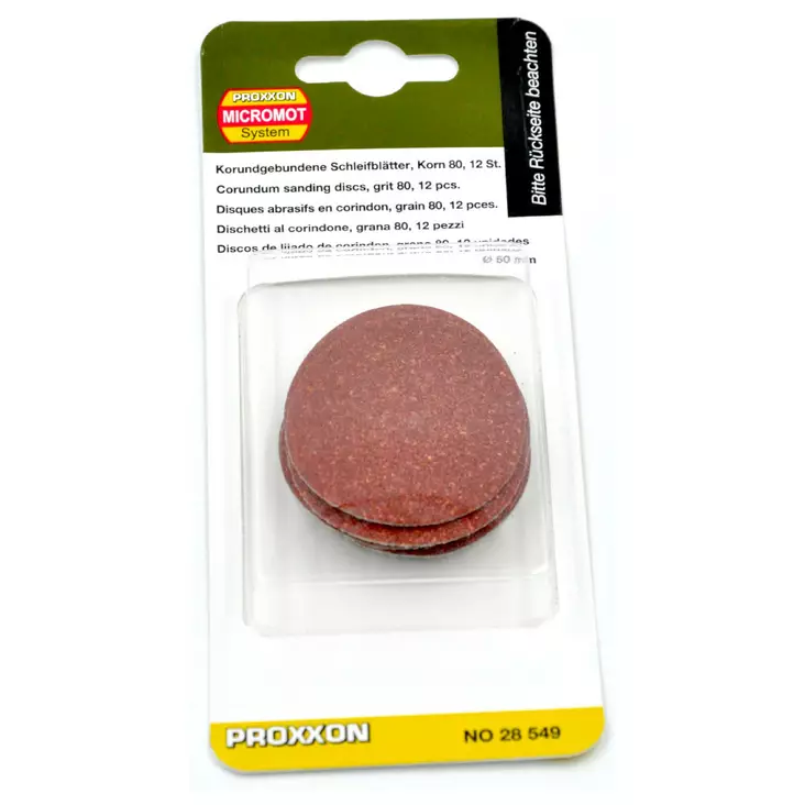 Alumiinioksidilaikka LHW-malliin karkeus 80 - Proxxon käsilaitteiden varusteet - 28549 - 1