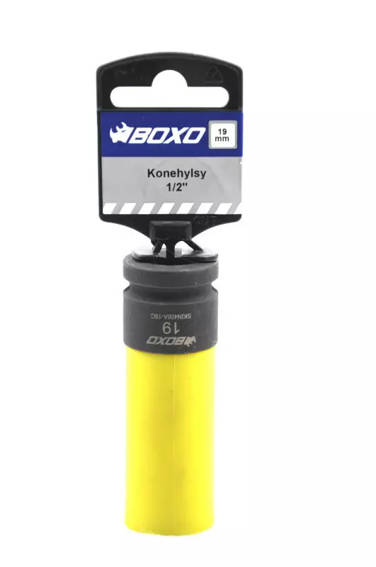 Konehylsyavain 1/2" 19mm Ohut/pitkä - Vannehylsyt ja momenttisauvat - 284-B19-KLT19 - 1