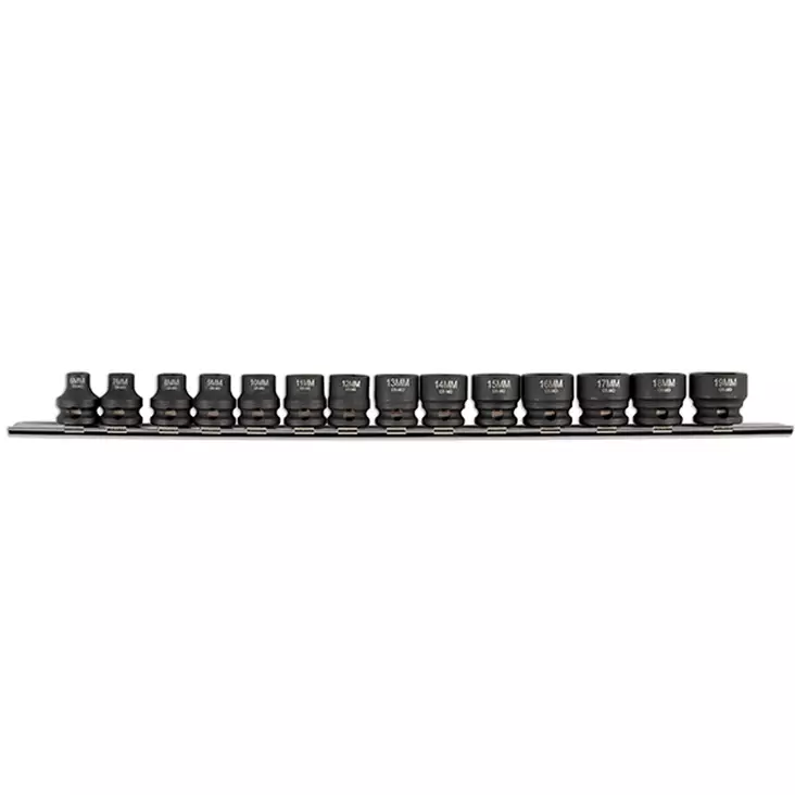Konehylsysarja Lyhyt 6-19mm 3/8" Kisko - Hylsysarjat - 258-6689 - 1