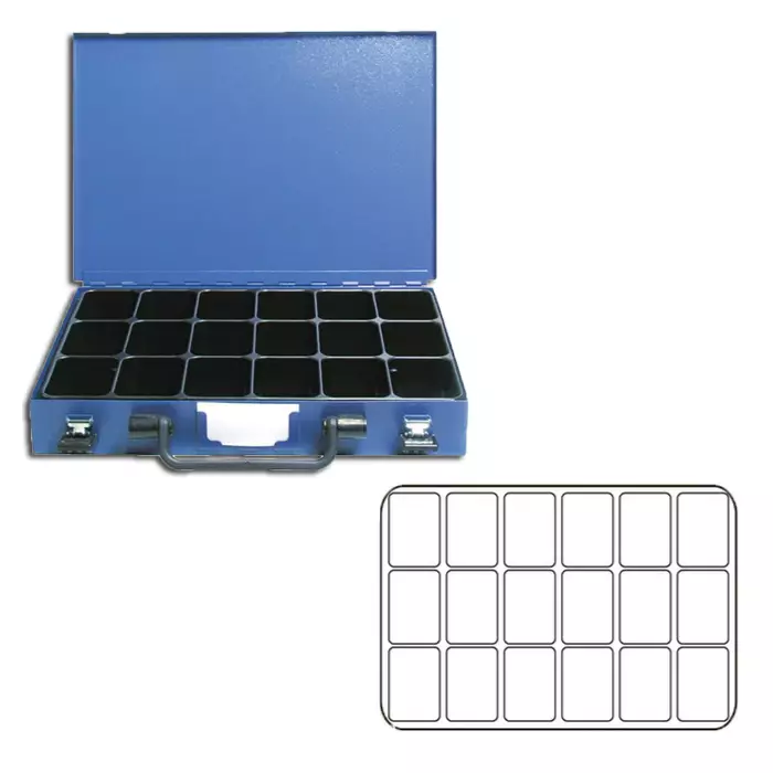 Lajitelmalaatikko tyhjä, 18 lokeroa - Lokerikot - 698-2482339 - 1