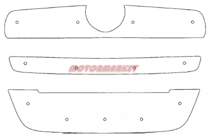 Maskisuoja Fiat Doblo 2011-2015 - Fiat maskisuojat - TS19 - 1