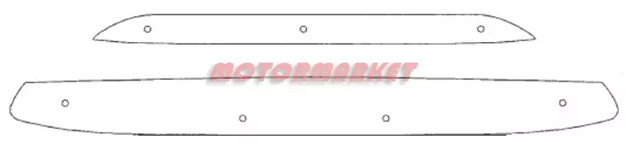 Maskisuoja Ford Fiesta 2009-2012, ei sport - Ford maskisuojat - TS119 - 1