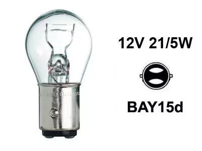 Polttimo 12V 21/5W BAY15D - Auton polttimot - 12499 - 1