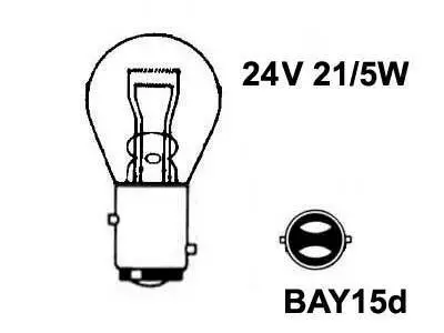 Polttimo AU-LITE 24V 21/5W BAY15D - Auton polttimot - 13499 - 1