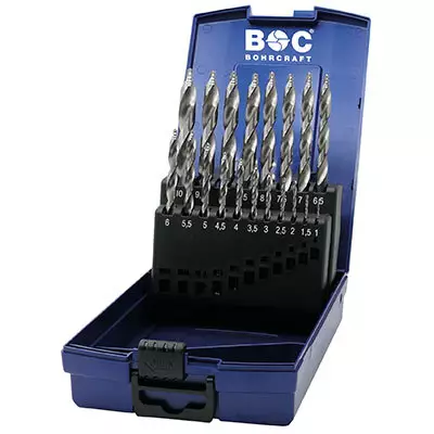Poranteräsarja 19-osaa Turbo Step HSS-G Bohrcraft - Poranterät - 239-12021330019 - 1