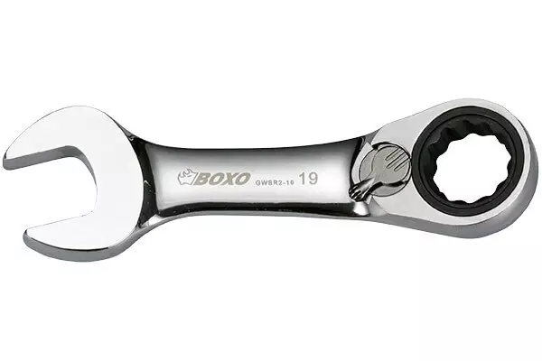 Räikkälenkkiavain suunnanvaihdolla lyhyt 19mm - Jako- ja lenkkiavaimet - 284-B41-XS19 - 1