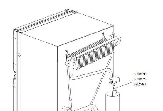 Thetford lämmönjakaja N4145-N4150-N4170-N4175 N3145-N3150-N3170-N3175 - Varaosat Thetford N3000-sarja - 690879 - 1
