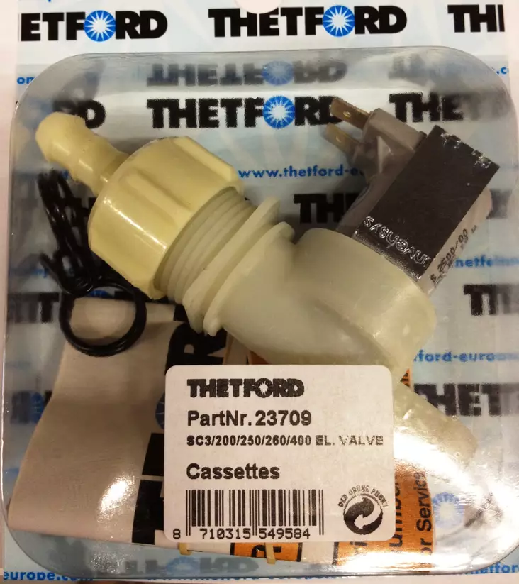 Thetford magneettiventtiili C223S, C223CS, C3/C200CS/C250S/CS C3/C200CS/C250S/CS/C260S/CS/C403L - Kaikki Thetford kasettivessojen varaosat - 23709 - 1
