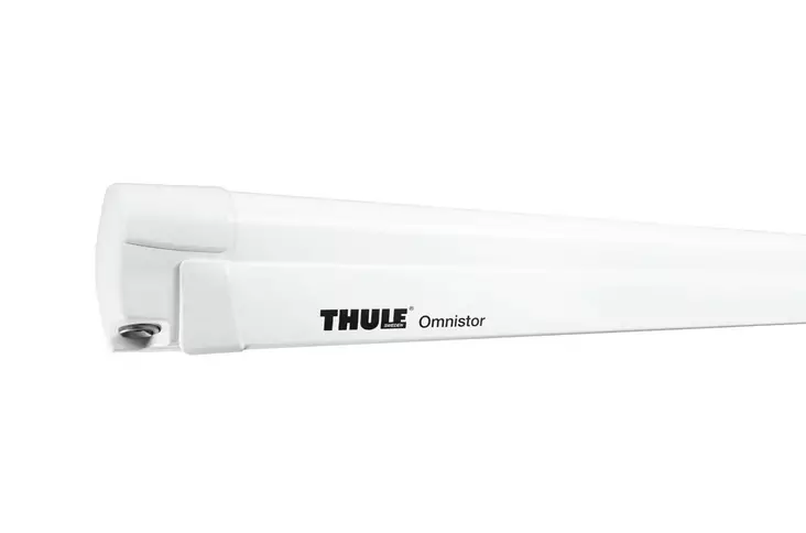 Thule markiisi Omnistor 8000 6,00x2,75 m valkoinen Kangas harmaa - Kotelomarkiisit seinään Thule - 308729 - 1