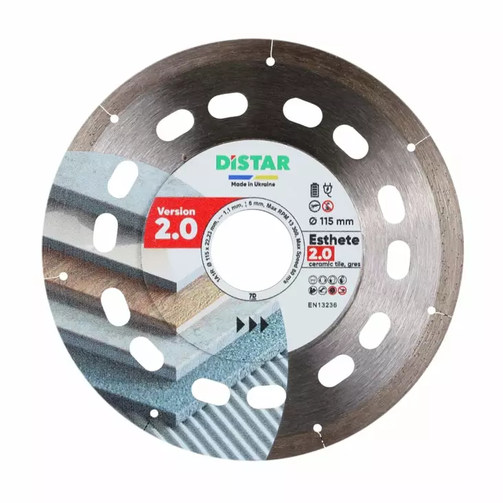 Timanttilaikka 1A1R 115x1,1x6x22,23 Esthete 2.0 - Timanttilaikat laatoittajille - 10216025019 - 1