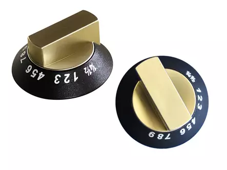 Säädinnuppi musta/hopea, uuni - Liedet, uunit ja osat - SPCC0595SA - 1