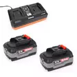 Robota starttipaketti TUPLA (tuplalaturi + 2x4Ah akku) - Akkukonepaketit - RO-SPAKTUPLA - 1