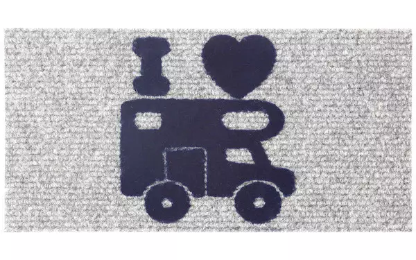 Brunner matto Hello Camper, 25 x 50 cm - Matkailuautojen matot - 0201034NCA - 1