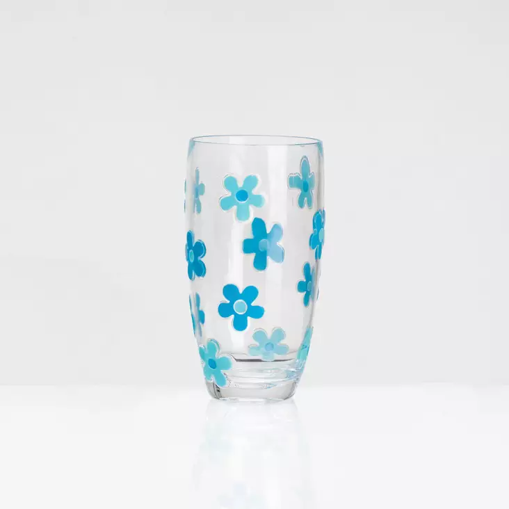 Flamefield korkea juomalasi Daisy Aqua, 2 kpl - Melamiiniastiastot ja aterimet - SF502A - 1