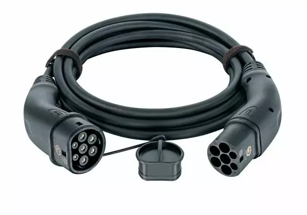 Harting Mode3-latauskaapeli Type2-Type2 11kW 3x20A, 7,5m - Sähkö- ja hybridiautojen laturit - EL08914090106A - 1