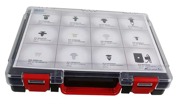 Lajitelma korikiinnikkeitä Toyota/Lexus 240 kpl - Korikiinnikkeet - 670-TOYOTA - 1