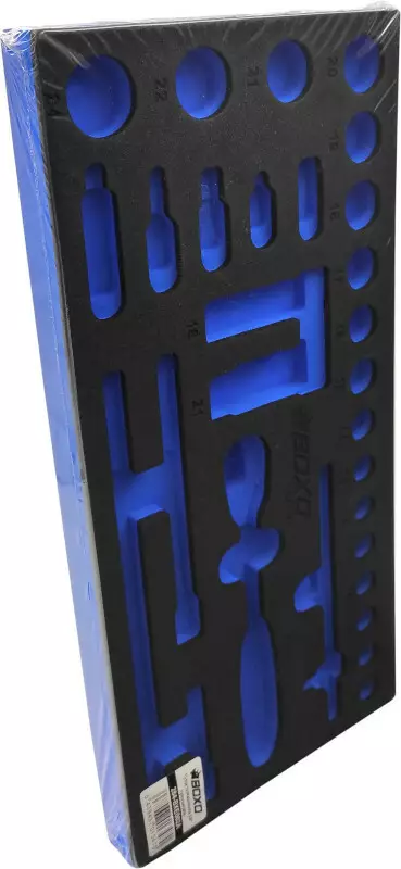 Työkalualusta Tyhjä 3/8" Hylsysarjalle Boxo - Lisävarusteet työkaluvaunuihin - 284-BXE002A - 1