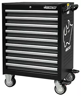 Työkaluvaunu 680X480X1020 mm 9 Vetolaat. - Työkaluvaunut ilman työkaluja - 285-7091A - 1