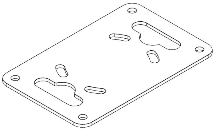 Webasto Solo/Duo -tolppien adapterilevy - Sähkö- ja hybridiautojen laturit - W5110474A - 1