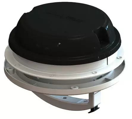 MaxxFan Dome Plus poistoilmaventtiili 12 V musta - Asuntoauton ja -vaunun koriosat - 00-03810B - 1