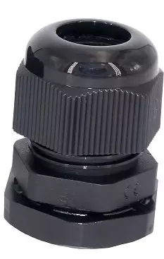 NDS musta johtoläpivienti aurinkopaneeliin, Ø 4-8mm johdolle - Aurinkopaneelien tarvikkeet - PG9-B - 1