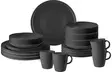 Brunner melamiiniastiasto Odette musta, liukueste, 16 osaa - Melamiiniastiastot ja aterimet - 0830155NC4C - 1