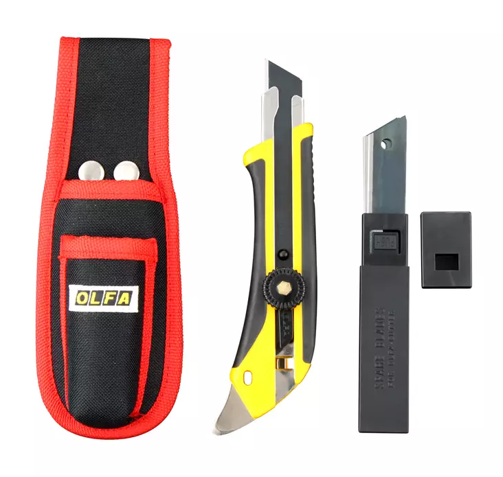 Katkoteräveitsi OLFA L-5 18 mm, vyökotelolla - Puukot, veitset ja kaapimet - 260-L-5BB-C - 1
