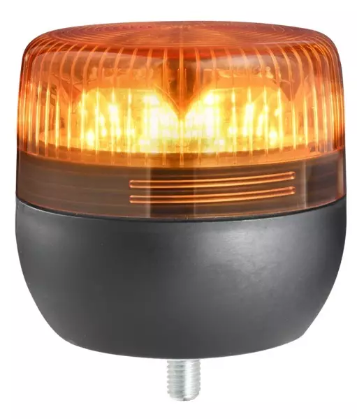 Keltainen huomiovalo vilkkuva 116x107 mm 12-24V - Valomajakat ja huomiovalot - 380-EVOF-P-SYNC - 1