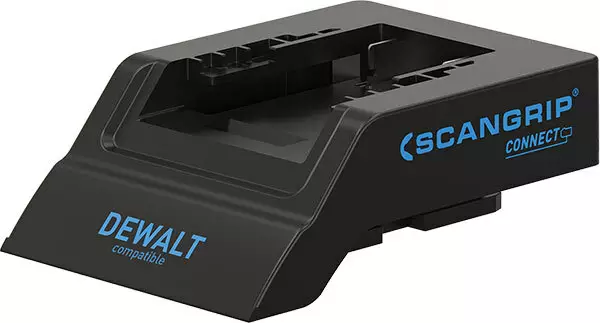 Scangrip Akkuliitin18V Dewalt Connect - Scangrip Connect työvalot - 297-60-36142C - 1