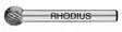 Kovametalliviila 9,6 Pallo Rhodius - Kovametalliviilat - 287-305037D - 1