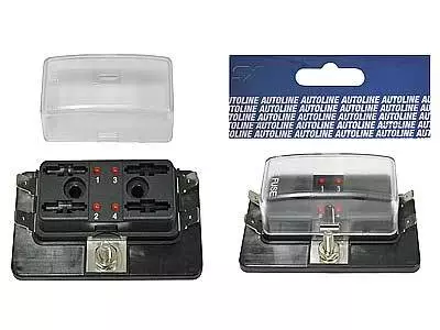 Sulakerasia GM 4-osaa LED merkkivalolla - Rasiat ja liittimet autoon - 0100657LED - 1