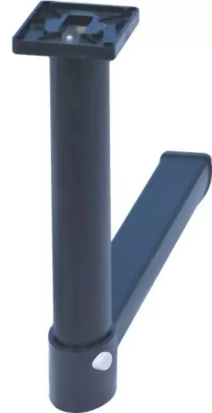 Pöydänjalka saranalla, musta 675/315 mm - Ovien, luukkujen osat - 020-675-315BKE - 1