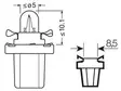 Osram Original 12V B8,5D 1,2W - Auton polttimot - 10-2721MF - 1