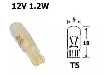 Polttimo Blick 12V 1,2W T05 Mattavalkoinen - Auton polttimot - 1235F - 1