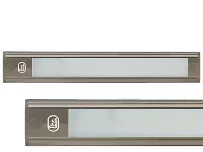 LED Sisävalo Kapea Hipaisukytkimellä 12V 260x40x11 mm Hopea - LED-sisävalot - 1614-40260G - 1