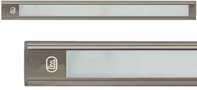 LED Sisävalo Kapea Hipaisukytkin 12V 410x40x11 mm Harmaa Alumiini - LED-sisävalot - 1614-40410G - 1