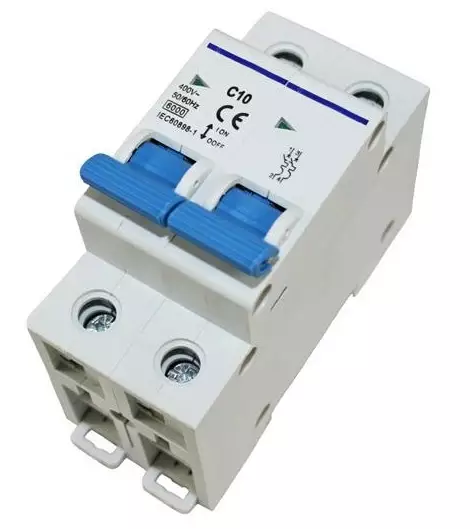 Automaattisulake 2-nap 16 A automaattisulake Haba - Sähkörasiat ja pistokkeet - 4601748H - 1