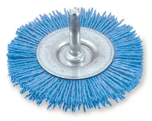 Nailon Pyörökaraharja 75mm Sininen - Nailon- ja teräsharjat - 246-S600491H - 1