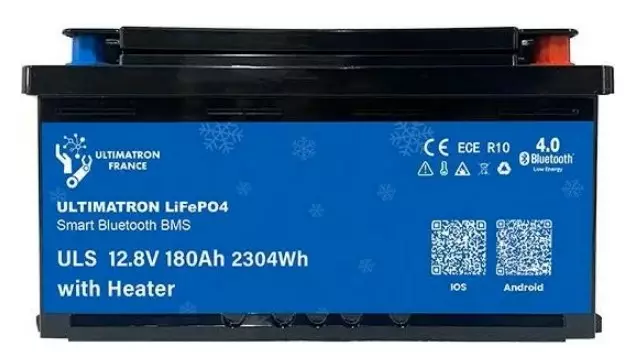 Ultimatron litiumakku 12 V/180 Ah - Akut autoon ja vapaalle - ULS-12-180H - 1